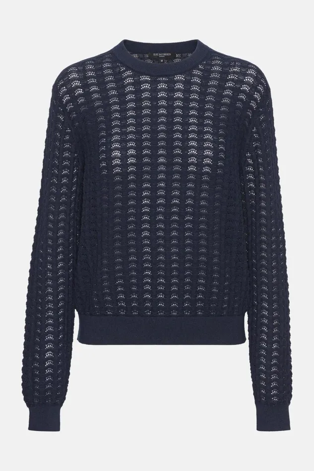 Ilse Jacobsen Crew Neck 8211 Dark Indigo Women Clothing