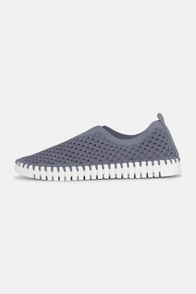 Ilse Jacobsen Flats 8211 Grey Blue Women Tulip Flats