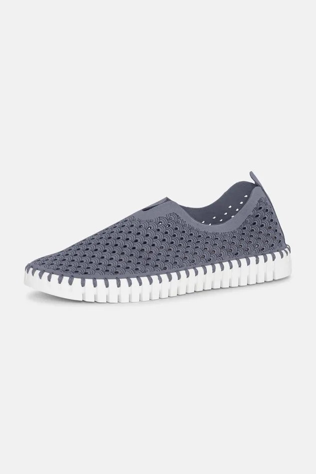 Ilse Jacobsen Flats 8211 Grey Blue Women Tulip Flats