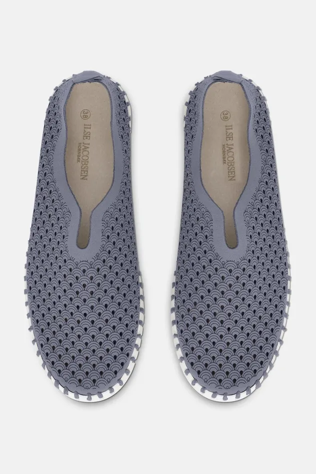 Ilse Jacobsen Flats 8211 Grey Blue Women Tulip Flats