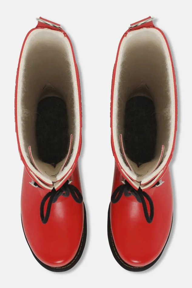 Ilse Jacobsen Long Rubber Boots 8211 Deep Red Women Rainboots Long