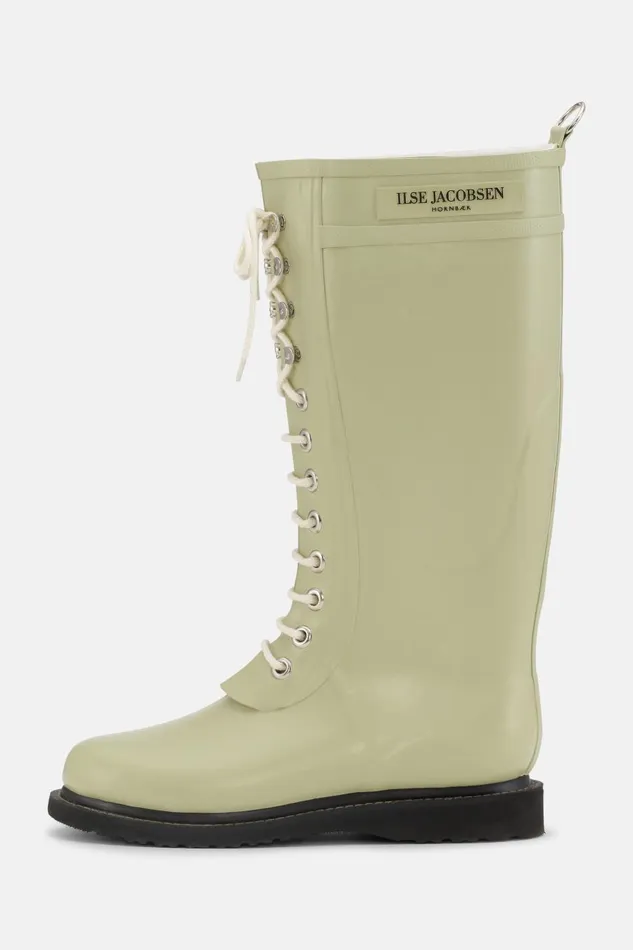 Ilse Jacobsen Long Rubber Boots 8211 Olive Grass Women Rainboots Long