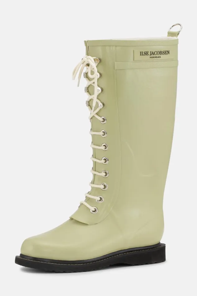 Ilse Jacobsen Long Rubber Boots 8211 Olive Grass Women Rainboots Long