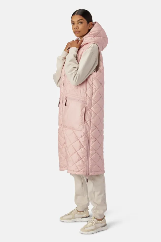 Ilse Jacobsen Padded Vest 8211 Pale Pink Women Jackets And Coats
