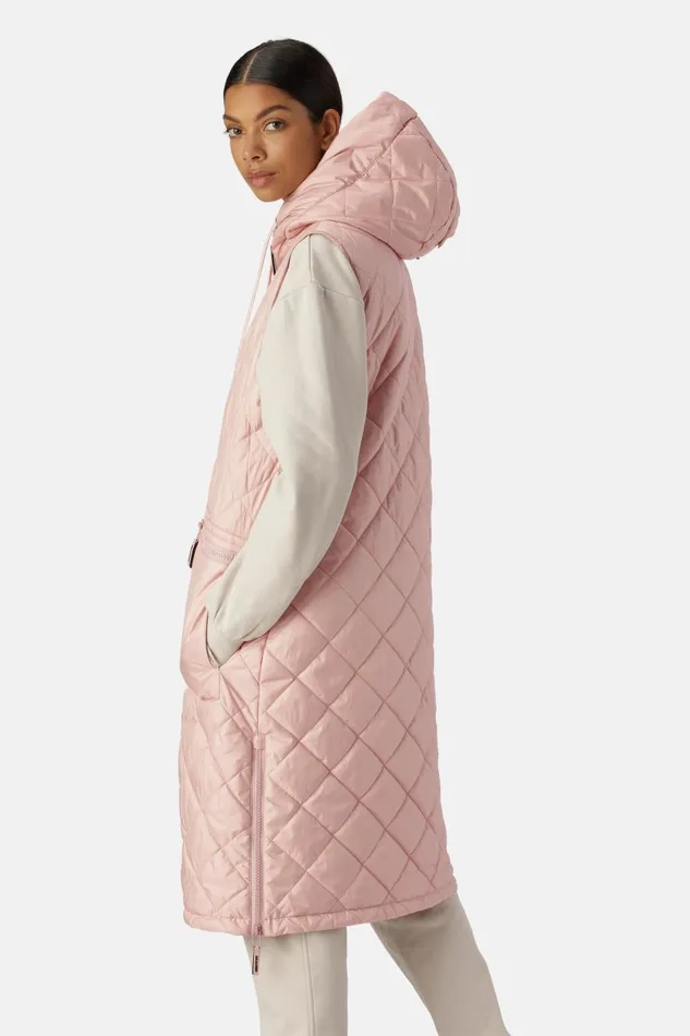 Ilse Jacobsen Padded Vest 8211 Pale Pink Women Jackets And Coats