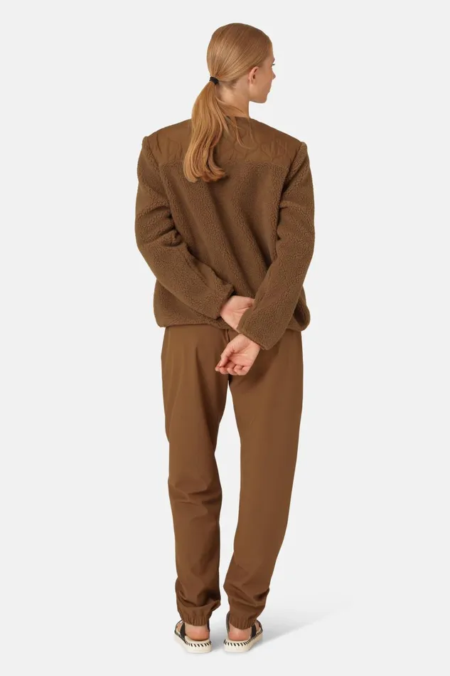 Ilse Jacobsen Quilt Fleece Jacket 8211 Walnut Women Jackets And Coats