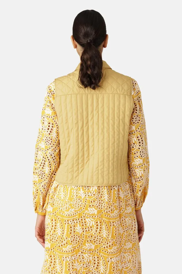 Ilse Jacobsen Quilt Vest 8211 Marigold Women Jackets And Coats