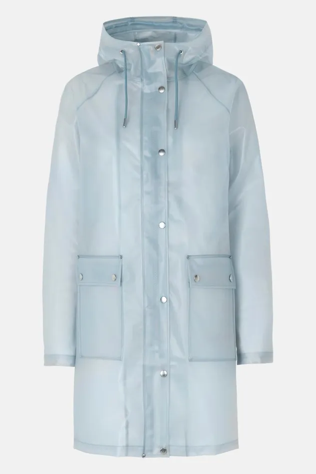 Ilse Jacobsen Raincoat 8211 Smoke Blue Women Raincoats