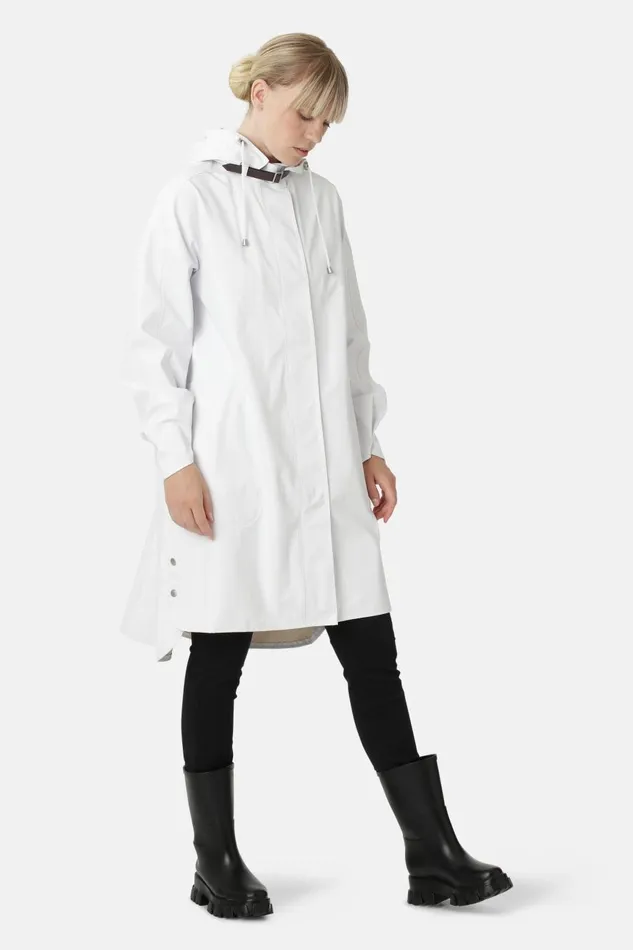 Ilse Jacobsen Raincoat 8211 White Women Raincoats Ilse Jacobsen Raincoat 8211 White Women Raincoats