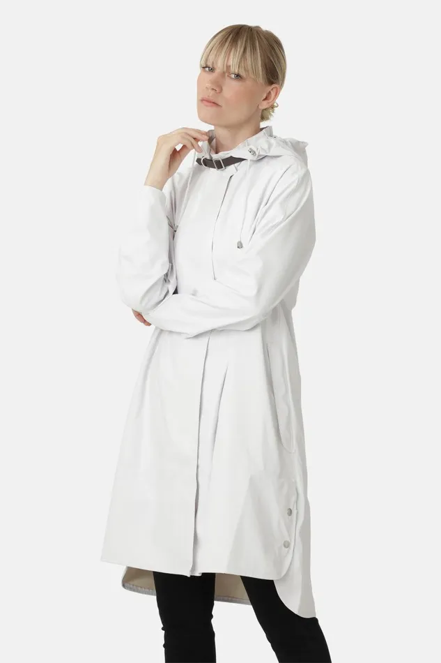 Ilse Jacobsen Raincoat 8211 White Women Raincoats Ilse Jacobsen Raincoat 8211 White Women Raincoats