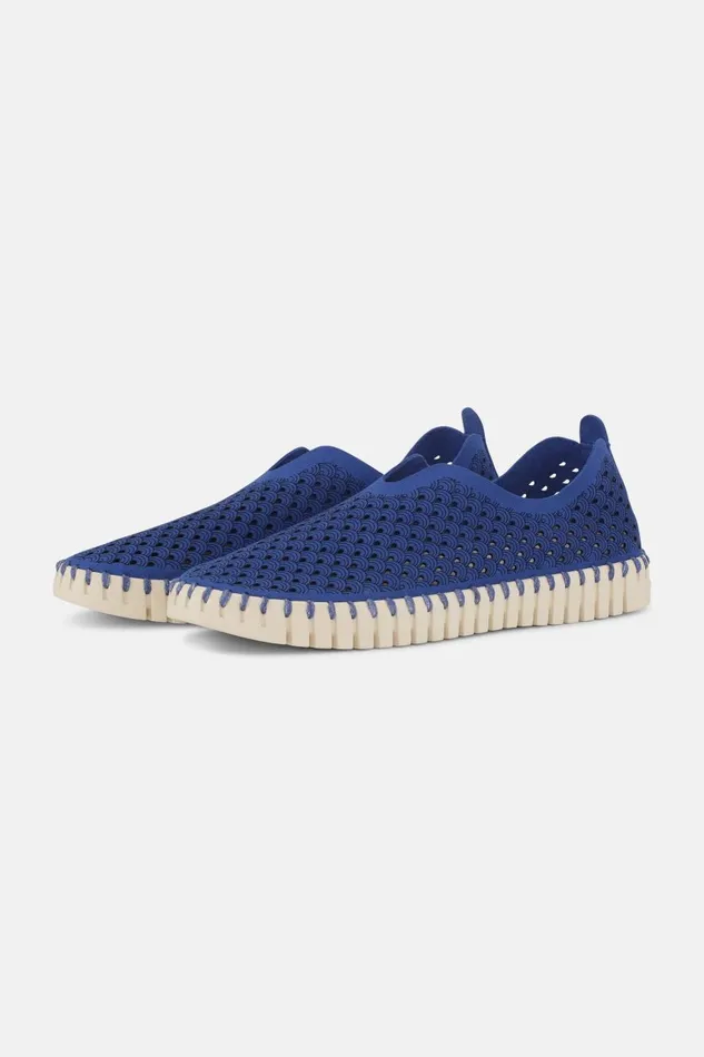 Ilse Jacobsen Tulip SlipIn 8211 Blue Web Women Tulip Flats