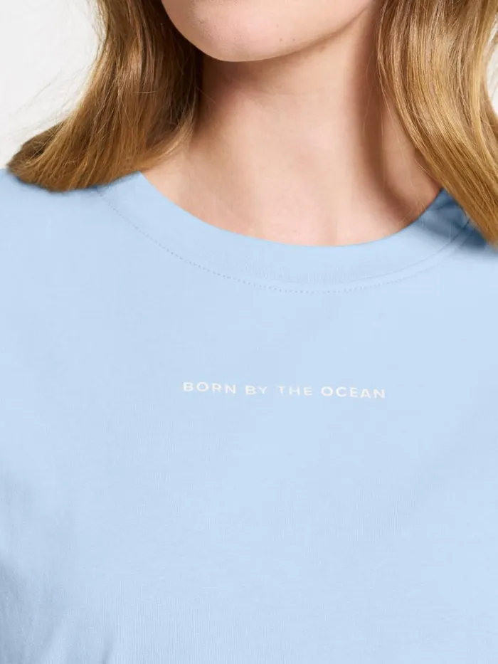 Ingar TShirt Printed Sea Blue Women Didriksons Tshirts