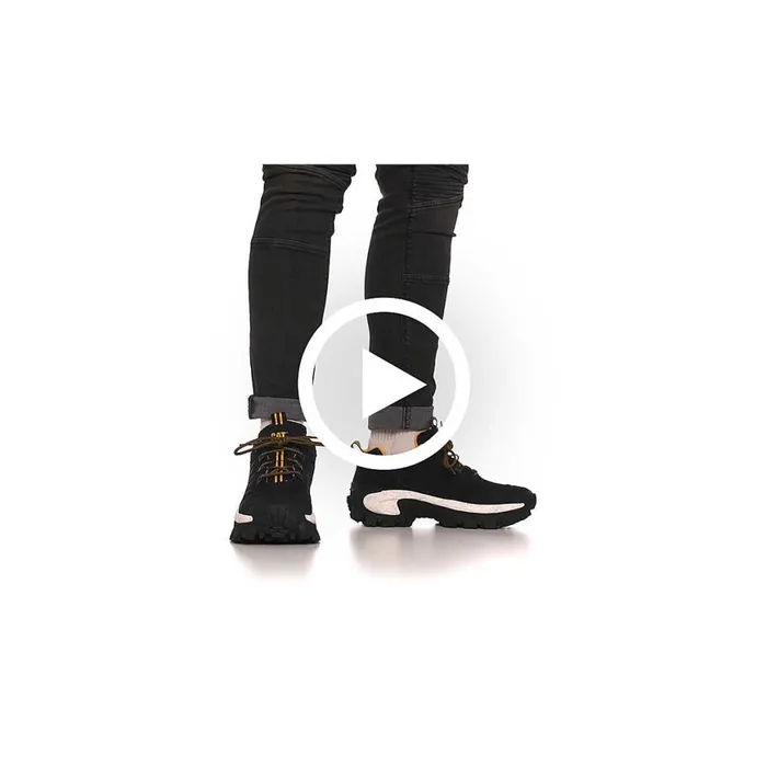 Intruder Shoe Blackblack MenWomen Cat Footwear Chunky Sneakers