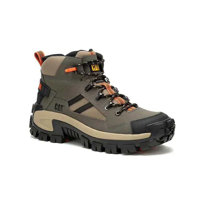Invader Mid Vent Composite Toe Work Boot Bungee Cord Men Cat Footwear Boots