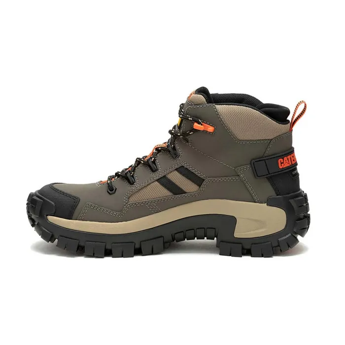 Invader Mid Vent Composite Toe Work Boot Bungee Cord Men Cat Footwear Boots