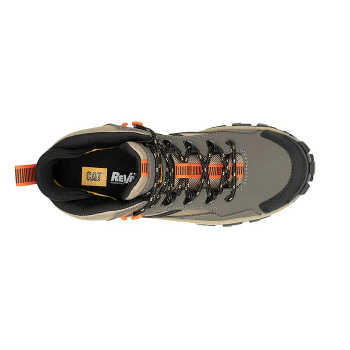 Invader Mid Vent Composite Toe Work Boot Bungee Cord Men Cat Footwear Boots