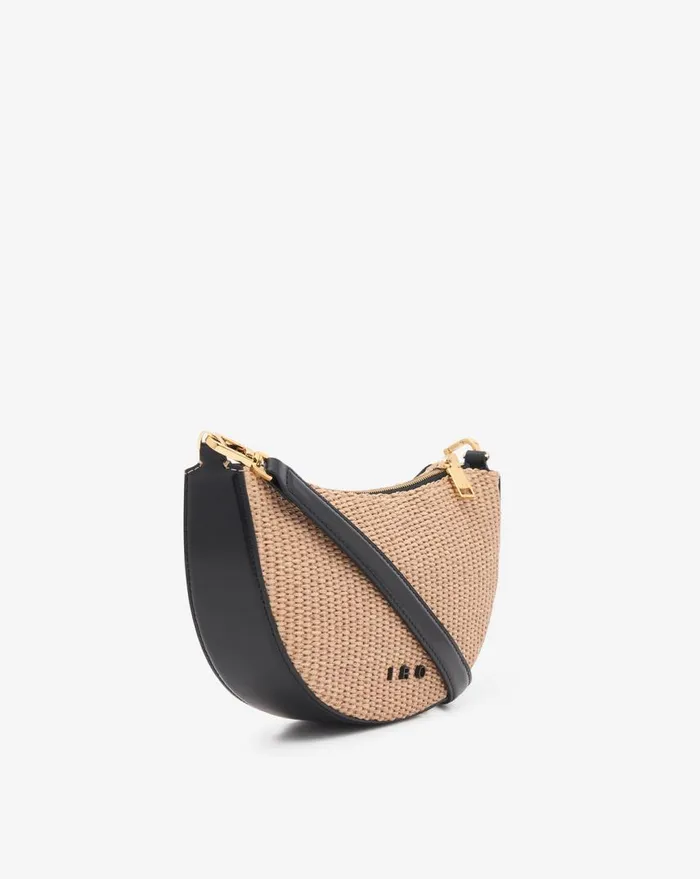 IRO ARC BABY RAFFIA SHOULDER BAG Sandblack Women Bags