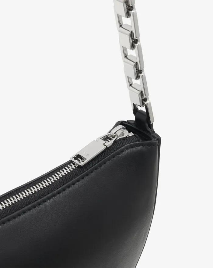 IRO ARC CLUTCH LEATHER BAG WITH CHAIN Black Women Bags