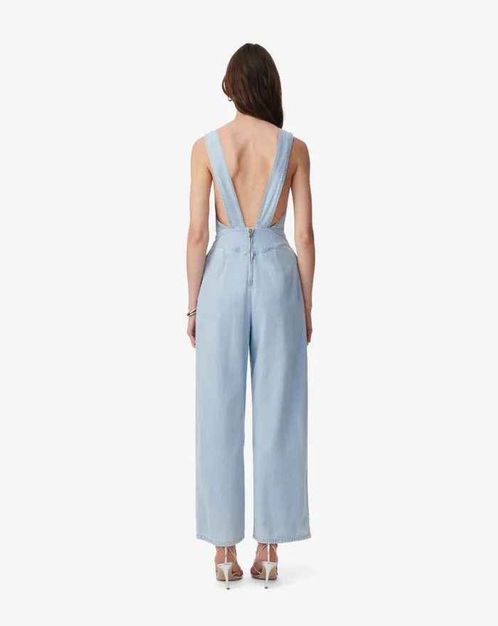 IRO BASILI DENIM JUMPSUIT Light Blue Women Jumpsuits
