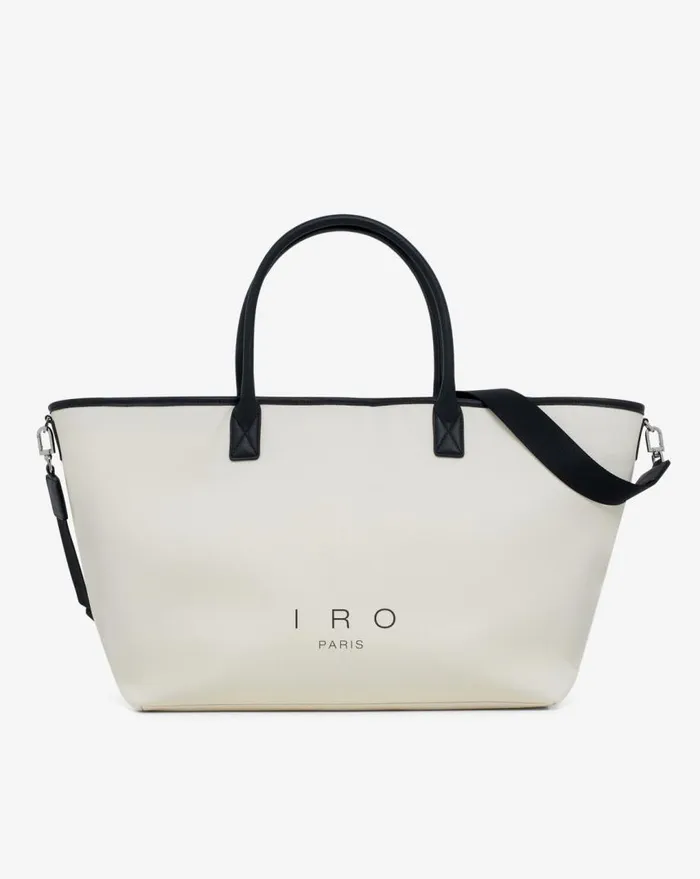 IRO CABIRO LARGE CANVAS TOTE BAG Light Beige Women Bags