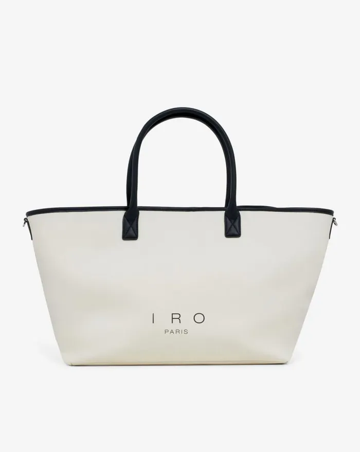 IRO CABIRO LARGE CANVAS TOTE BAG Light Beige Women Bags