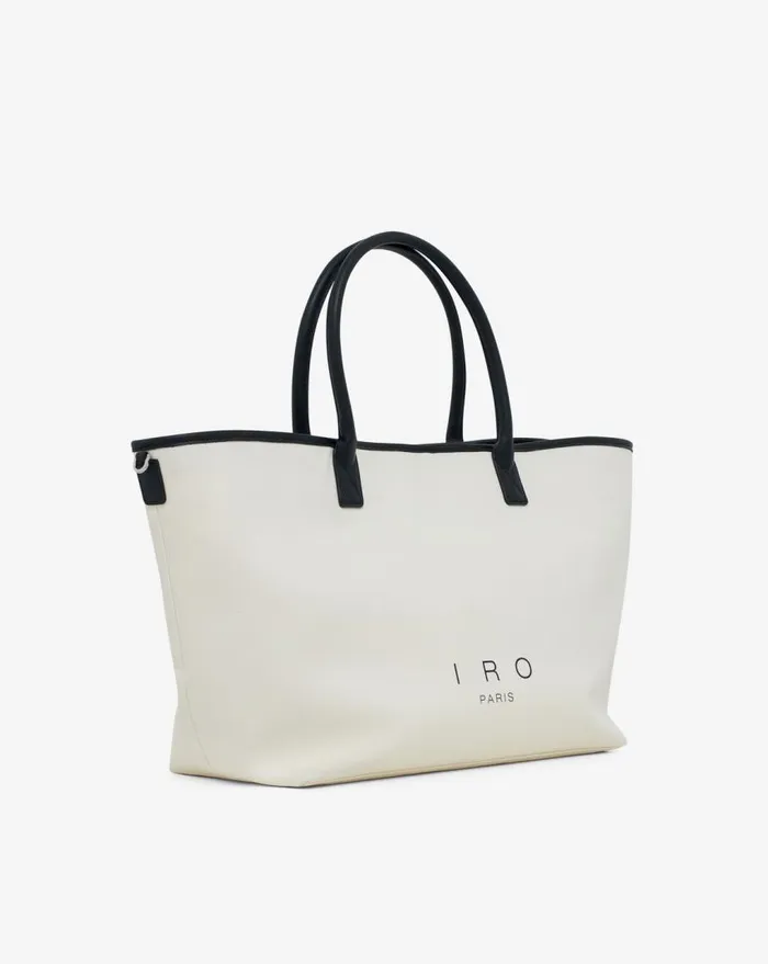IRO CABIRO LARGE CANVAS TOTE BAG Light Beige Women Bags