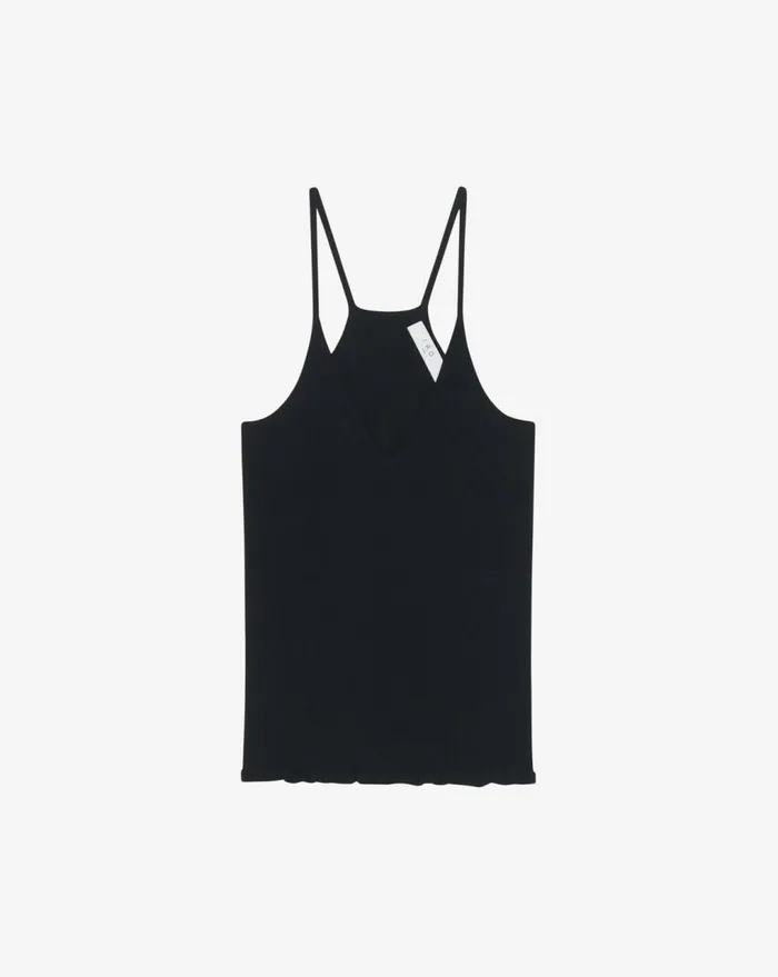 IRO COBY VNECK KNIT TANK TOP Mastic Women Tshirts
