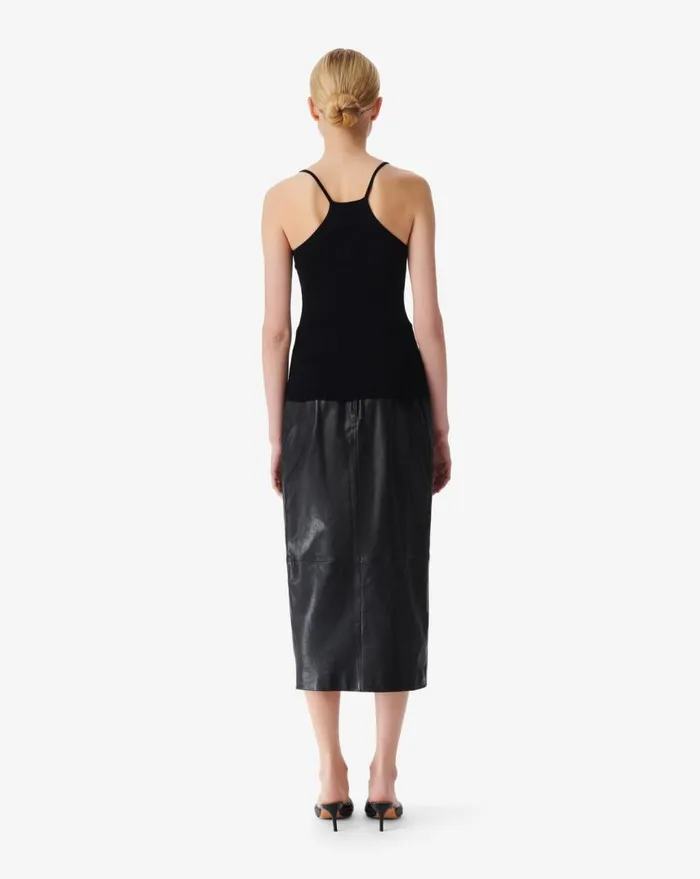 IRO COBY VNECK KNIT TANK TOP Mastic Women Tshirts
