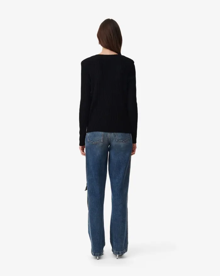 IRO DEVORA CASHMERE VNECK CARDIGAN Black Women Knits