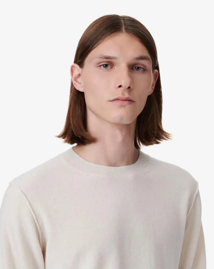 IRO ENKO ROUNDNECK CASHMERE SWEATER White Men Sweaters