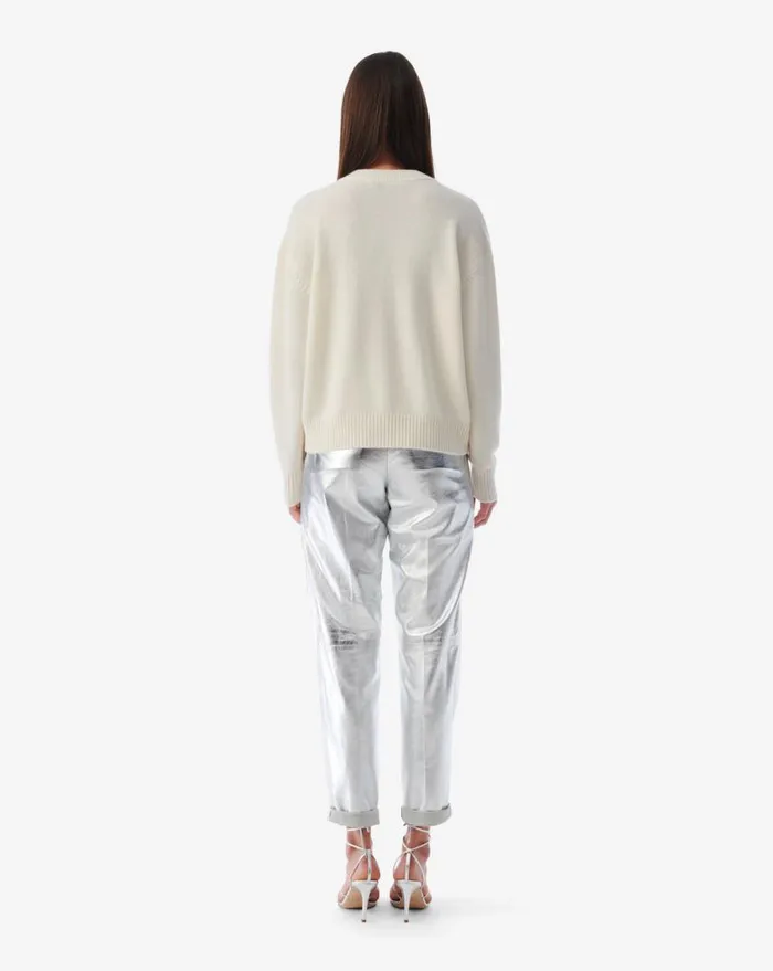 IRO LILWEEN VNECK CASHMERE SWEATER Ecru Women Knits