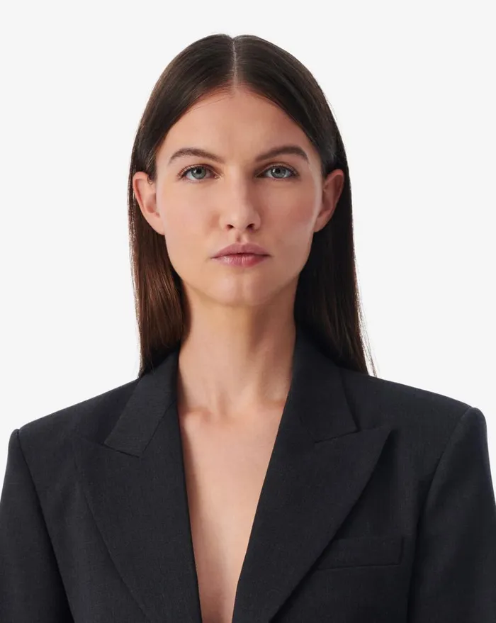 IRO MARZENA CROPPED SUIT JACKET Anthracite Women Jackets and Coats