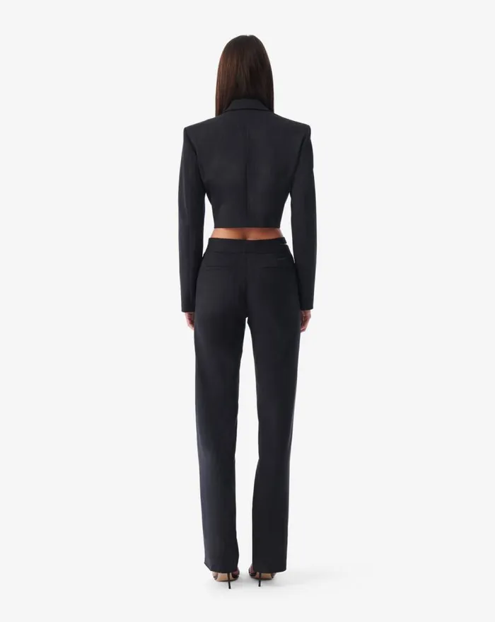 IRO MARZENA CROPPED SUIT JACKET Anthracite Women Jackets and Coats
