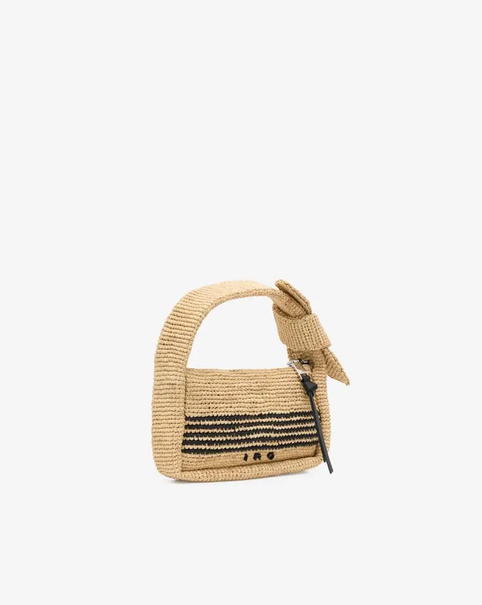 IRO NOU BABY RAFFIA BAG Blacknatural Women Bags
