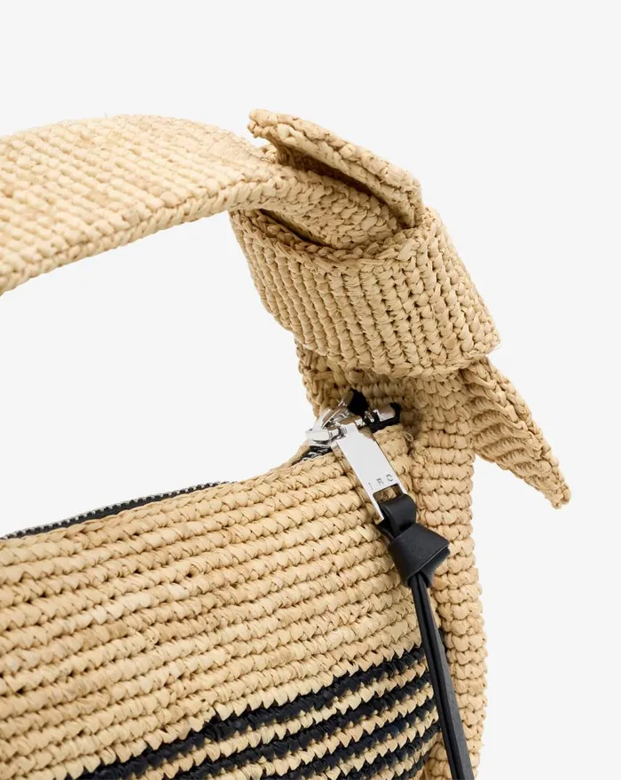IRO NOU BABY RAFFIA BAG Blacknatural Women Bags