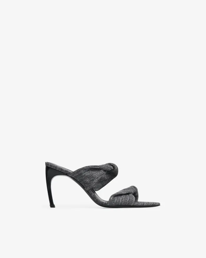 IRO TWISTY GLITTER MULES Silverblack Women Sandals