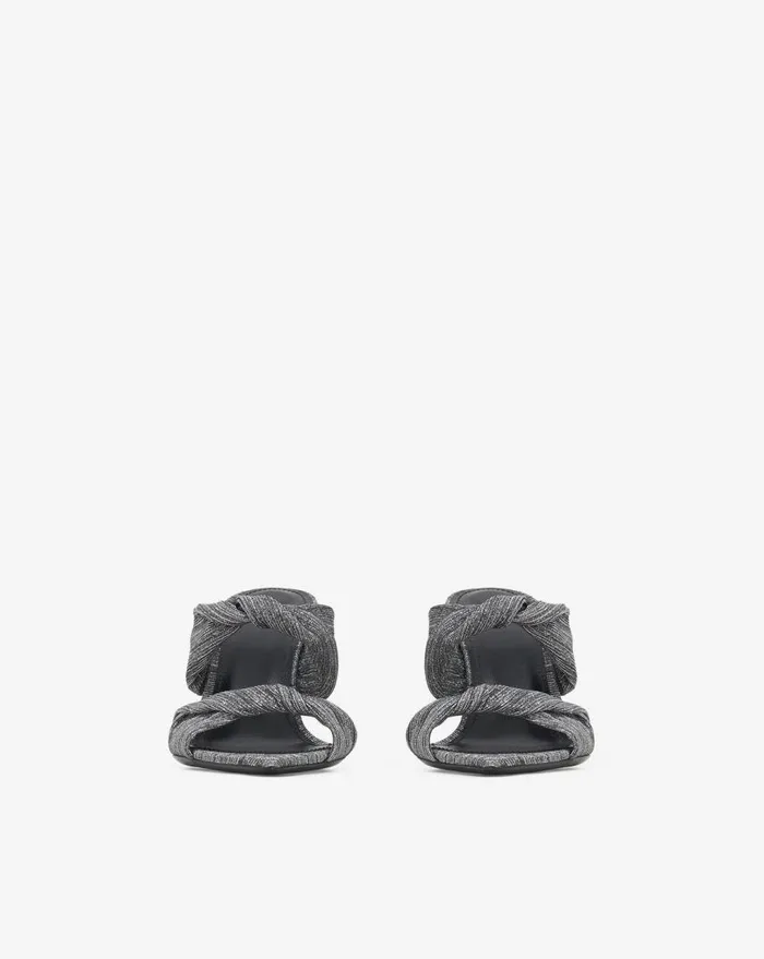 IRO TWISTY GLITTER MULES Silverblack Women Sandals