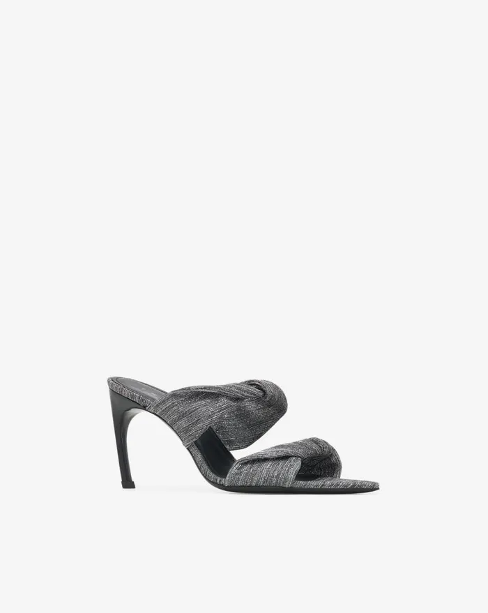 IRO TWISTY GLITTER MULES Silverblack Women Sandals