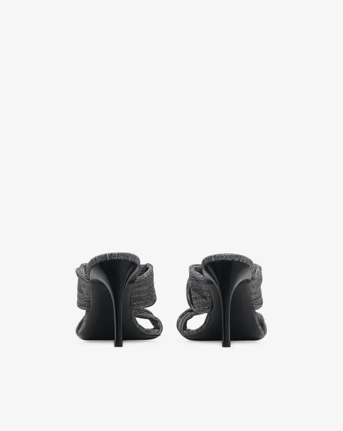 IRO TWISTY GLITTER MULES Silverblack Women Sandals