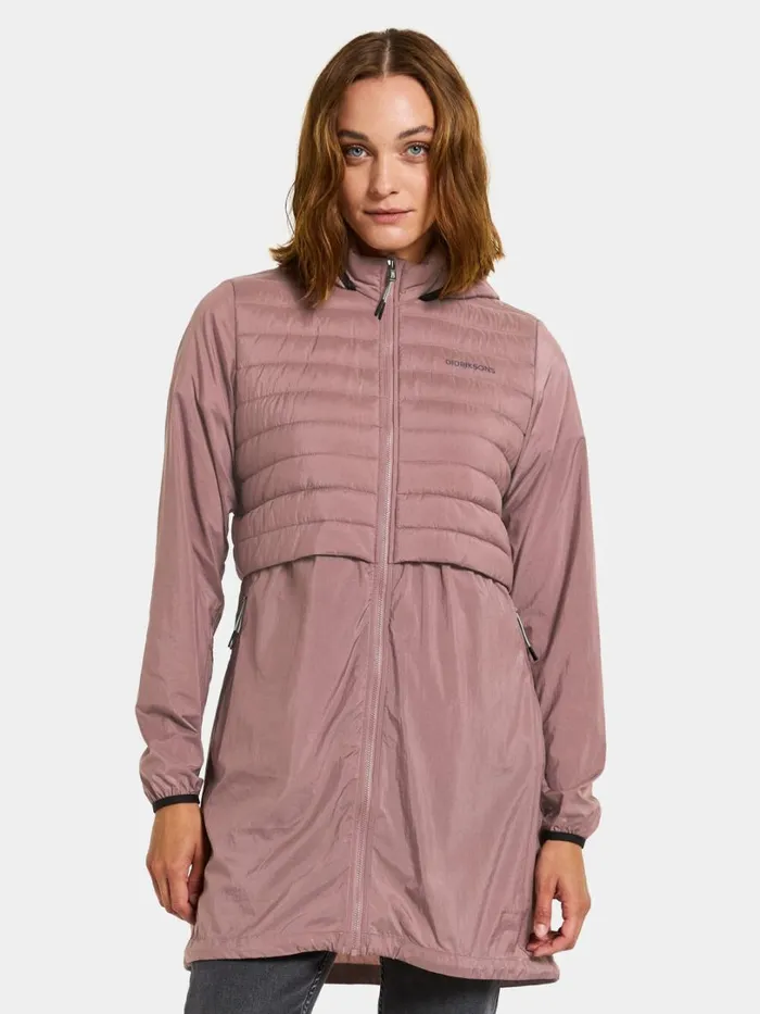 Isabella Parka Faded Wine Women Didriksons Spring Jackets
