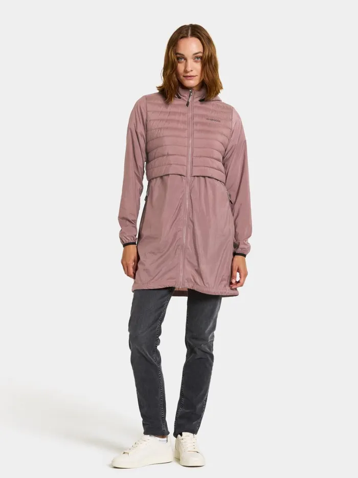 Isabella Parka Faded Wine Women Didriksons Spring Jackets