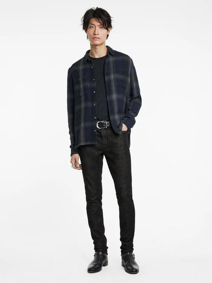J704 8211 TAPERED FIT Dark Grey Men John Varvatos Jeans