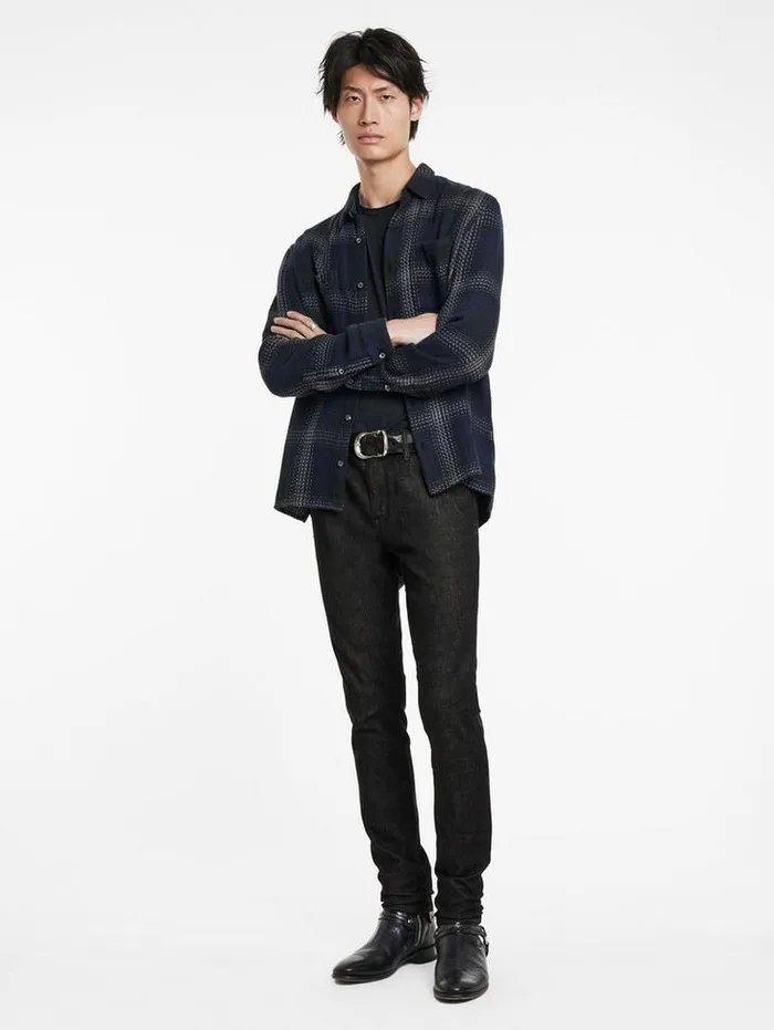 J704 8211 TAPERED FIT Dark Grey Men John Varvatos Jeans