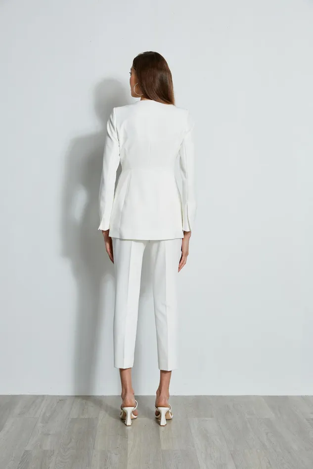 Jackets and Blazers Women Elie Tahari Pleat Detail Blazer Sky White