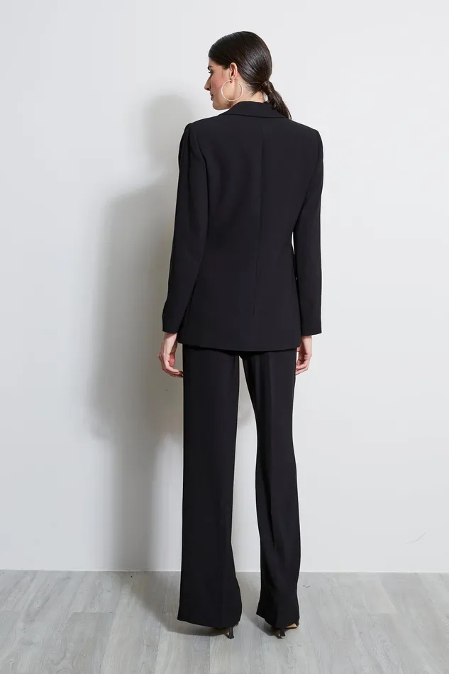 Jackets and Blazers Women Elie Tahari Single Button Crepe Blazer BLACK