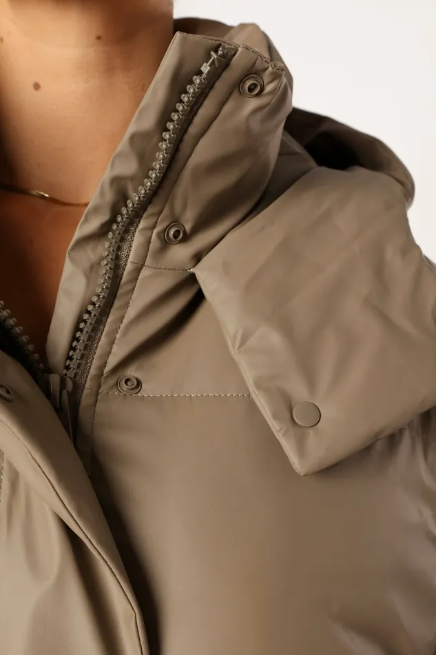 Jackets and Coats Women Tania Puffer Jacket Mocha Petal and Pup