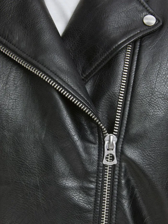 Jackets JACK and JONES Mens BIKER PLUS SIZE JACKET Black Black