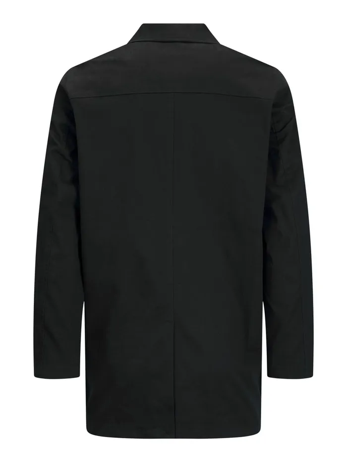Jackets JACK and JONES Mens COTTON TRENCHCOAT Black Black