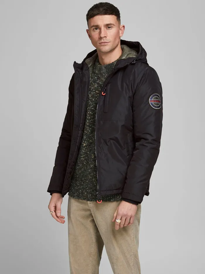 Jackets JACK and JONES Mens NAPOLEON POCKET JACKET Black Black