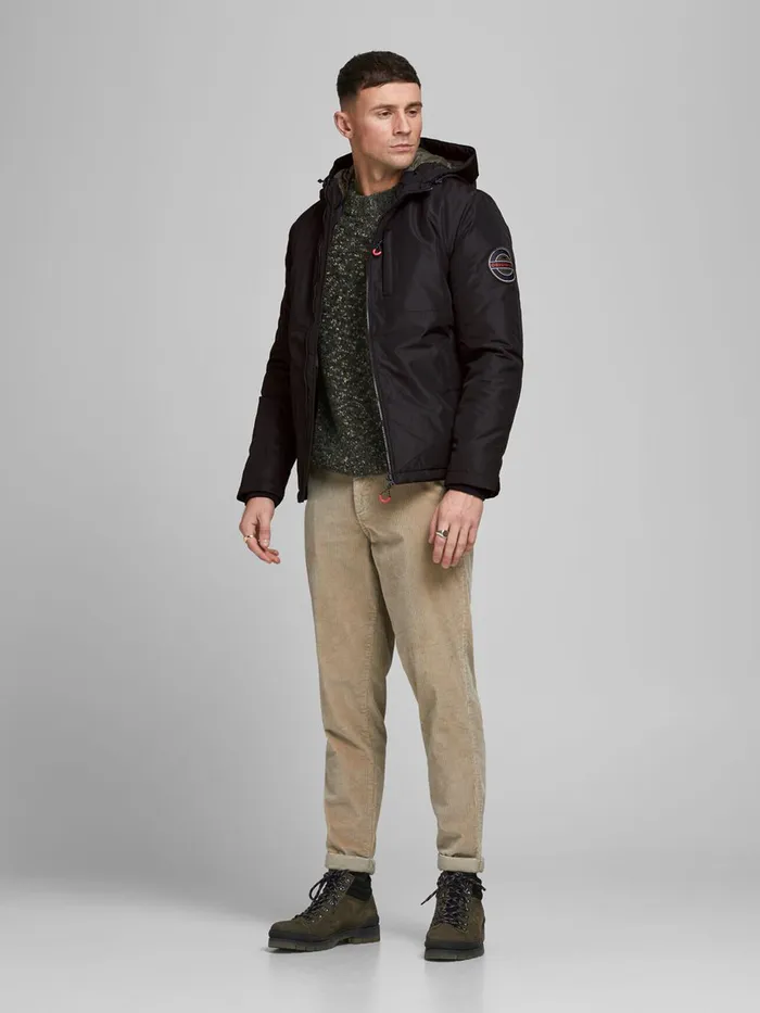 Jackets JACK and JONES Mens NAPOLEON POCKET JACKET Black Black